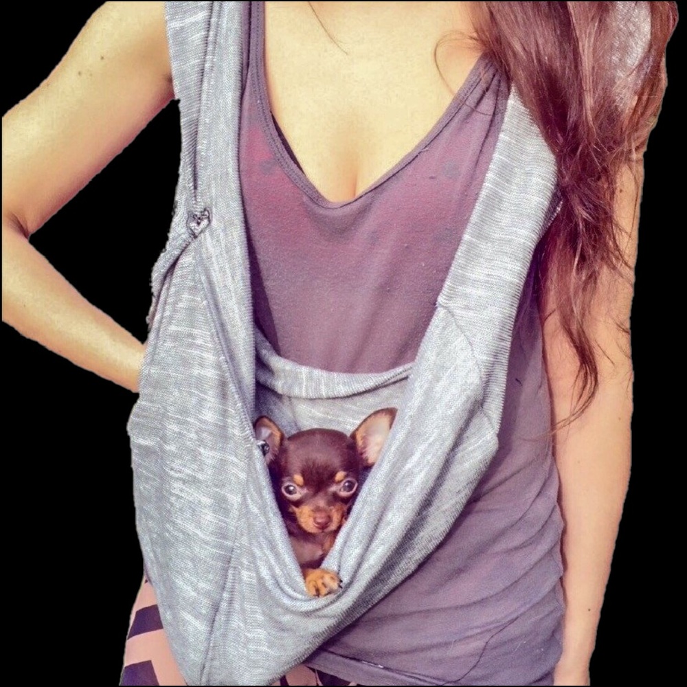 SALE HeartPup cotton knit dog sling carrier pet bag💗🐩